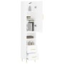 Aparador alto madera contrachapada blanco brillo 34,5x34x180 cm de vidaXL, Aparadores - Ref: Foro24-3198907, Precio: 111,74 €...