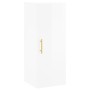 Aparador alto madera contrachapada blanco brillo 34,5x34x180 cm de vidaXL, Aparadores - Ref: Foro24-3198907, Precio: 111,74 €...