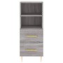 Aparador alto madera contrachapada gris Sonoma 34,5x34x180 cm de vidaXL, Aparadores - Ref: Foro24-3198911, Precio: 105,06 €, ...