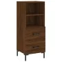 Aparador alto madera contrachapada roble marrón 34,5x34x180 cm de vidaXL, Aparadores - Ref: Foro24-3198920, Precio: 106,61 €,...