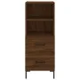 Aparador alto madera contrachapada roble marrón 34,5x34x180 cm de vidaXL, Aparadores - Ref: Foro24-3198920, Precio: 106,61 €,...