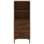 Aparador alto madera contrachapada roble marrón 34,5x34x180 cm de vidaXL, Aparadores - Ref: Foro24-3198920, Precio: 107,74 €,...