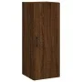 Aparador alto madera contrachapada roble marrón 34,5x34x180 cm de vidaXL, Aparadores - Ref: Foro24-3198920, Precio: 106,61 €,...