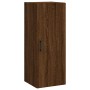 Aparador alto madera contrachapada roble marrón 34,5x34x180 cm de vidaXL, Aparadores - Ref: Foro24-3198920, Precio: 107,74 €,...
