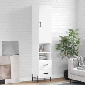 Aparador alto madera contrachapada blanco 34,5x34x180 cm de vidaXL, Aparadores - Ref: Foro24-3198921, Precio: 122,78 €, Descu...