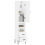 Aparador alto madera contrachapada blanco 34,5x34x180 cm de vidaXL, Aparadores - Ref: Foro24-3198921, Precio: 122,78 €, Descu...