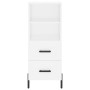 Aparador alto madera contrachapada blanco 34,5x34x180 cm de vidaXL, Aparadores - Ref: Foro24-3198921, Precio: 122,78 €, Descu...