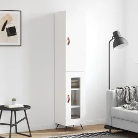 Tall white plywood sideboard 34.5x34x180 cm by vidaXL, Sideboards - Ref: Foro24-3199017, Price: 97,72 €, Discount: %