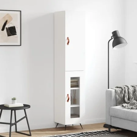 Tall white plywood sideboard 34.5x34x180 cm by vidaXL, Sideboards - Ref: Foro24-3199017, Price: 97,72 €, Discount: %