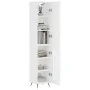 Tall white plywood sideboard 34.5x34x180 cm by vidaXL, Sideboards - Ref: Foro24-3199017, Price: 97,72 €, Discount: %