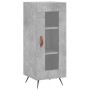Aparador de madera contrachapada gris hormigón 34,5x34x180 cm de vidaXL, Aparadores - Ref: Foro24-3199021, Precio: 97,77 €, D...