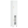 Aparador alto madera contrachapada blanco 34,5x34x180 cm de vidaXL, Aparadores - Ref: Foro24-3199025, Precio: 97,84 €, Descue...