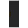 Aparador de madera contrachapada negro 34,5x34x180 cm de vidaXL, Aparadores - Ref: Foro24-3199026, Precio: 98,00 €, Descuento: %