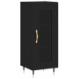 Aparador de madera contrachapada negro 34,5x34x180 cm de vidaXL, Aparadores - Ref: Foro24-3199026, Precio: 98,00 €, Descuento: %