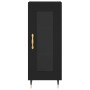 Aparador de madera contrachapada negro 34,5x34x180 cm de vidaXL, Aparadores - Ref: Foro24-3199026, Precio: 98,00 €, Descuento: %