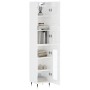 Aparador alto madera contrachapada blanco brillo 34,5x34x180 cm de vidaXL, Aparadores - Ref: Foro24-3199027, Precio: 104,58 €...