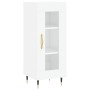 Aparador alto madera contrachapada blanco brillo 34,5x34x180 cm de vidaXL, Aparadores - Ref: Foro24-3199027, Precio: 104,58 €...
