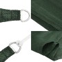 Toldo de vela verde oscuro HDPE 160 g/m² 4,5x4,5x4,5 m en Sombrillas | Comprar online en Foru.es