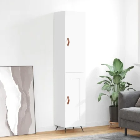 Tall white plywood sideboard 34.5x34x180 cm by vidaXL, Sideboards - Ref: Foro24-3199081, Price: 97,15 €, Discount: %