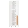 Tall white plywood sideboard 34.5x34x180 cm by vidaXL, Sideboards - Ref: Foro24-3199081, Price: 97,15 €, Discount: %