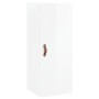 Aparador alto madera contrachapada blanco brillo 34,5x34x180 cm de vidaXL, Aparadores - Ref: Foro24-3199083, Precio: 103,85 €...