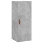 Aparador de madera contrachapada gris hormigón 34,5x34x180 cm de vidaXL, Aparadores - Ref: Foro24-3199085, Precio: 96,73 €, D...
