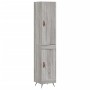 Aparador alto madera contrachapada gris Sonoma 34,5x34x180 cm de vidaXL, Aparadores - Ref: Foro24-3199087, Precio: 100,78 €, ...