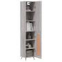 Aparador alto madera contrachapada gris Sonoma 34,5x34x180 cm de vidaXL, Aparadores - Ref: Foro24-3199087, Precio: 100,78 €, ...