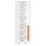 Aparador alto madera contrachapada blanco 34,5x34x180 cm de vidaXL, Aparadores - Ref: Foro24-3199089, Precio: 97,89 €, Descue...