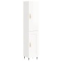 Aparador alto madera contrachapada blanco brillo 34,5x34x180 cm de vidaXL, Aparadores - Ref: Foro24-3199091, Precio: 105,05 €...