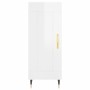 Aparador alto madera contrachapada blanco brillo 34,5x34x180 cm de vidaXL, Aparadores - Ref: Foro24-3199091, Precio: 105,05 €...