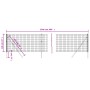 Cerca de alambre de acero galvanizado gris antracita 1,1x25 m de vidaXL, Paneles de vallas - Ref: Foro24-154218, Precio: 156,...