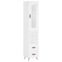 Aparador alto madera contrachapada blanco 34,5x34x180 cm de vidaXL, Aparadores - Ref: Foro24-3199273, Precio: 109,20 €, Descu...