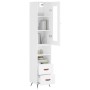 Aparador alto madera contrachapada blanco 34,5x34x180 cm de vidaXL, Aparadores - Ref: Foro24-3199273, Precio: 109,20 €, Descu...