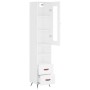 Aparador alto madera contrachapada blanco 34,5x34x180 cm de vidaXL, Aparadores - Ref: Foro24-3199273, Precio: 109,20 €, Descu...