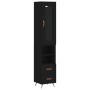 Aparador de madera contrachapada negro 34,5x34x180 cm de vidaXL, Aparadores - Ref: Foro24-3199274, Precio: 108,94 €, Descuent...