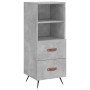 Aparador de madera contrachapada gris hormigón 34,5x34x180 cm de vidaXL, Aparadores - Ref: Foro24-3199277, Precio: 107,18 €, ...