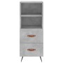 Aparador de madera contrachapada gris hormigón 34,5x34x180 cm de vidaXL, Aparadores - Ref: Foro24-3199277, Precio: 107,18 €, ...
