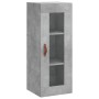 Aparador de madera contrachapada gris hormigón 34,5x34x180 cm de vidaXL, Aparadores - Ref: Foro24-3199277, Precio: 107,18 €, ...