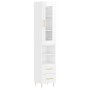 Aparador alto madera contrachapada blanco brillo 34,5x34x180 cm de vidaXL, Aparadores - Ref: Foro24-3199291, Precio: 116,46 €...