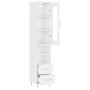 Aparador alto madera contrachapada blanco brillo 34,5x34x180 cm de vidaXL, Aparadores - Ref: Foro24-3199291, Precio: 116,46 €...