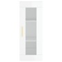 Aparador alto madera contrachapada blanco brillo 34,5x34x180 cm de vidaXL, Aparadores - Ref: Foro24-3199291, Precio: 116,46 €...