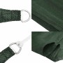 Toldo de vela triangular HDPE verde oscuro 160 g/m² 6x6x6 m en Sombrillas | Comprar online en Foru.es