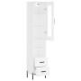 Aparador alto madera contrachapada blanco 34,5x34x180 cm de vidaXL, Aparadores - Ref: Foro24-3199305, Precio: 118,12 €, Descu...