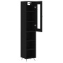 Aparador de madera contrachapada negro 34,5x34x180 cm de vidaXL, Aparadores - Ref: Foro24-3199338, Precio: 96,67 €, Descuento: %