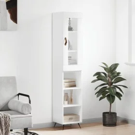 Aparador alto madera contrachapada blanco 34,5x34x180 cm de vidaXL, Aparadores - Ref: Foro24-3199337, Precio: 91,32 €, Descue...