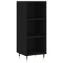 Aparador de madera contrachapada negro 34,5x34x180 cm by vidaXL, Sideboards - Ref: Foro24-3199346, Price: 89,60 €, Discount: %
