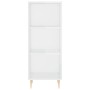 Aparador alto madera contrachapada blanco brillo 34,5x34x180 cm de vidaXL, Aparadores - Ref: Foro24-3199355, Precio: 96,09 €,...