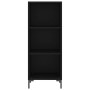 Aparador de madera contrachapada negro 34,5x34x180 cm de vidaXL, Aparadores - Ref: Foro24-3199362, Precio: 94,67 €, Descuento: %