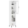 Aparador alto madera contrachapada blanco 34,5x34x180 cm de vidaXL, Aparadores - Ref: Foro24-3199361, Precio: 99,10 €, Descue...